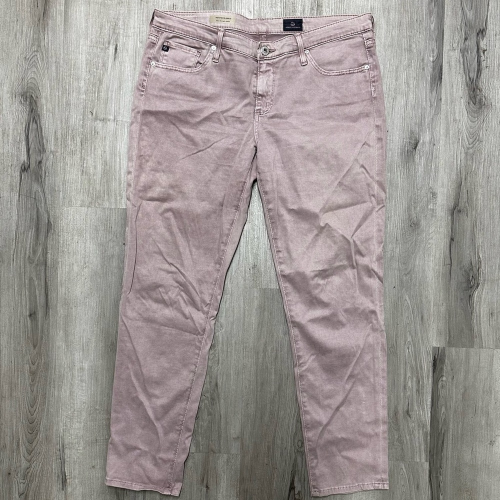 AG Adriano Goldschmied Pink Ankle & Cropped Jeans